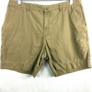Columbia Shorts Mens Sz 40W Brown Tan 100% Cotton Canvas‎ Casual Chino